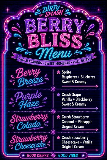 Berry Bliss Menu